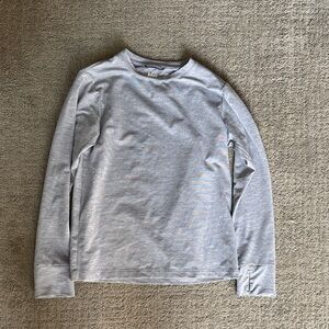 REI Heathered Gray Long Sleeve Sunshirt
